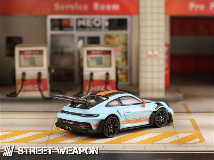 [Preorder] Street Weapon 1:64 992 GT3 RS Gulf (2 Versions)