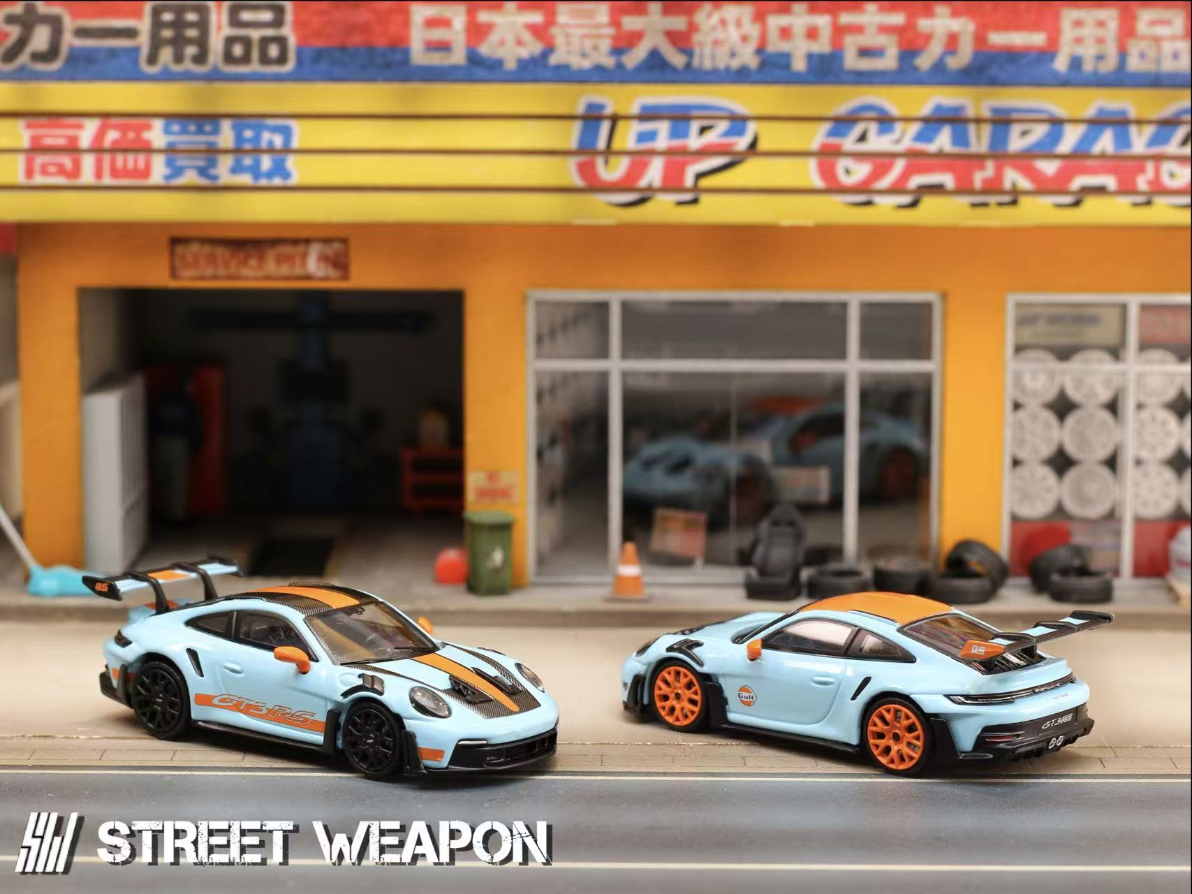 Street Weapon 1:64 992 GT3 RS Gulf (2 Versions) – Horizon Diecast