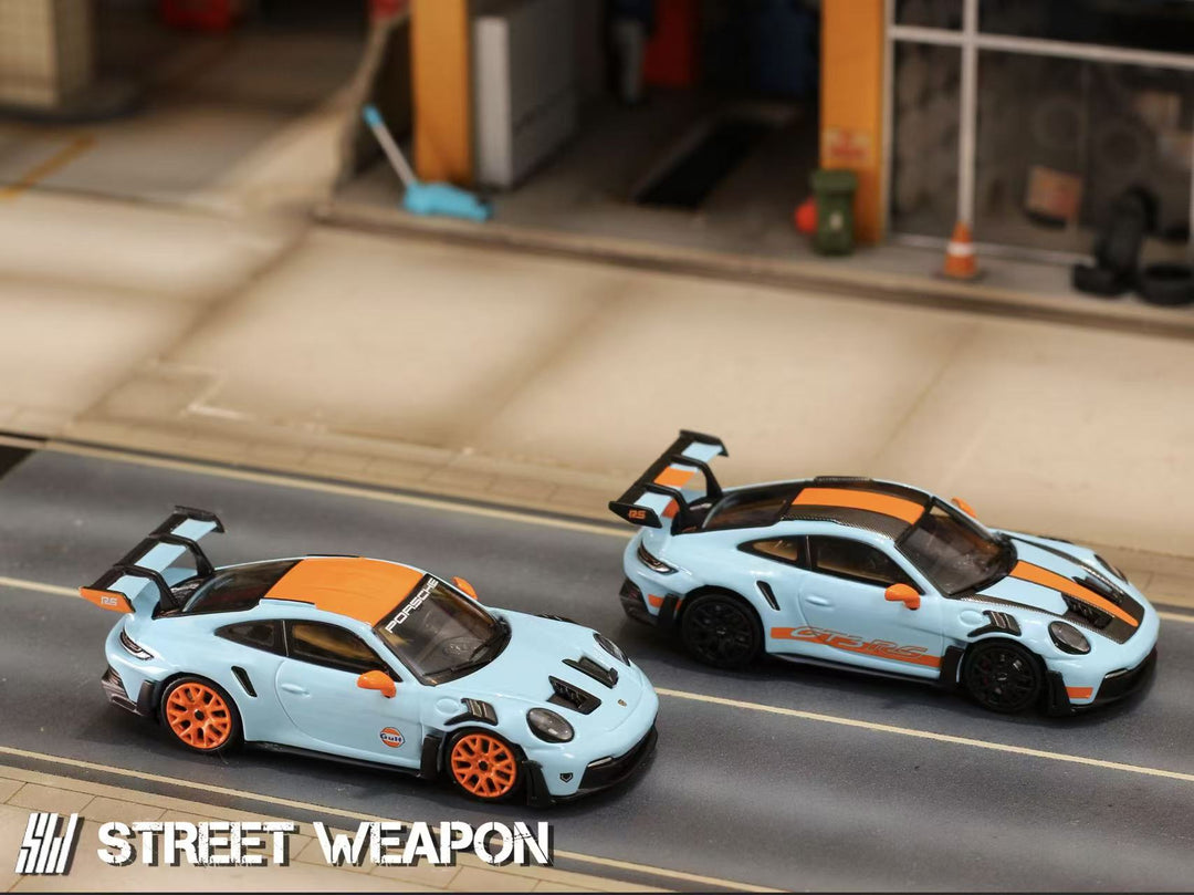 [Preorder] Street Weapon 1:64 992 GT3 RS Gulf (2 Versions)