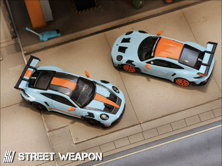 [Preorder] Street Weapon 1:64 992 GT3 RS Gulf (2 Versions)