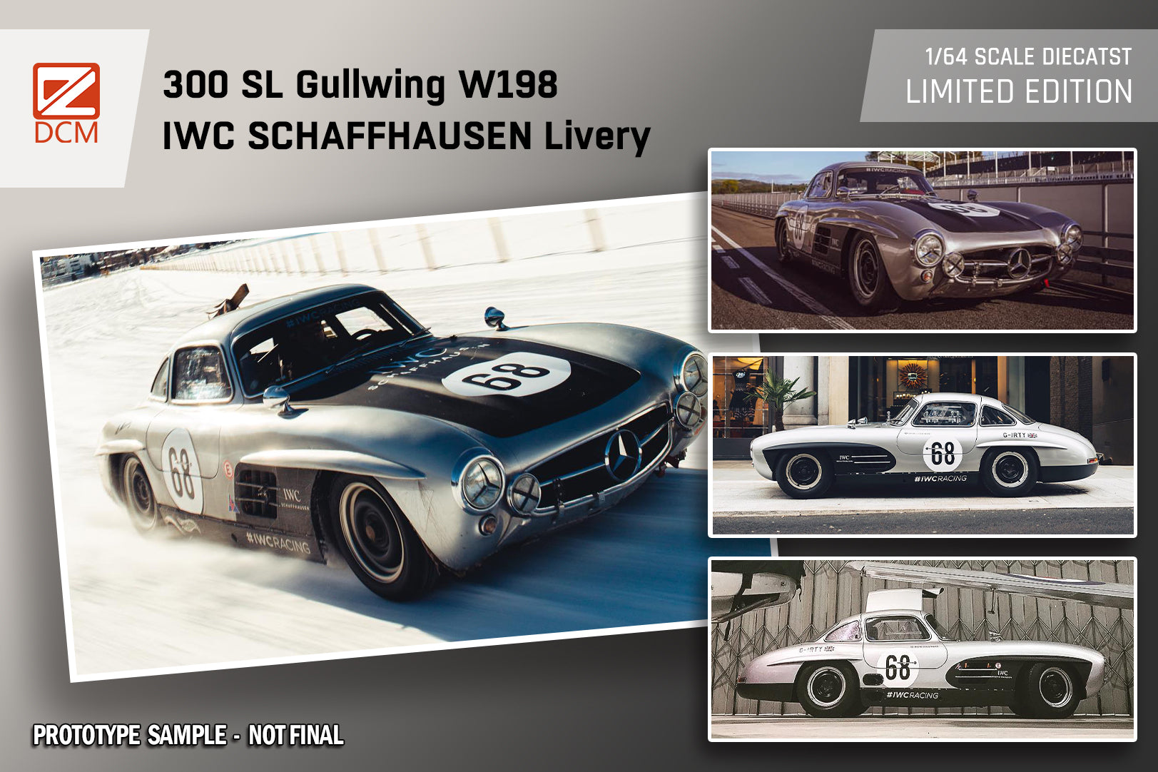 DCM 1:64 Mercedes-Benz 300SL Gullwing W198 (6 Variants) – Horizon