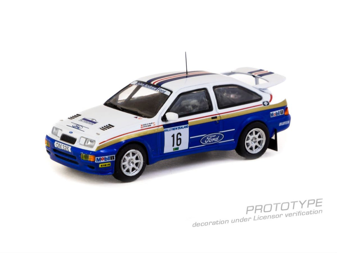 [Preorder] Tarmac Works 1:64 Ford Sierra RS Cosworth Rally of New Zealand 1989 T64-058-89NZR16