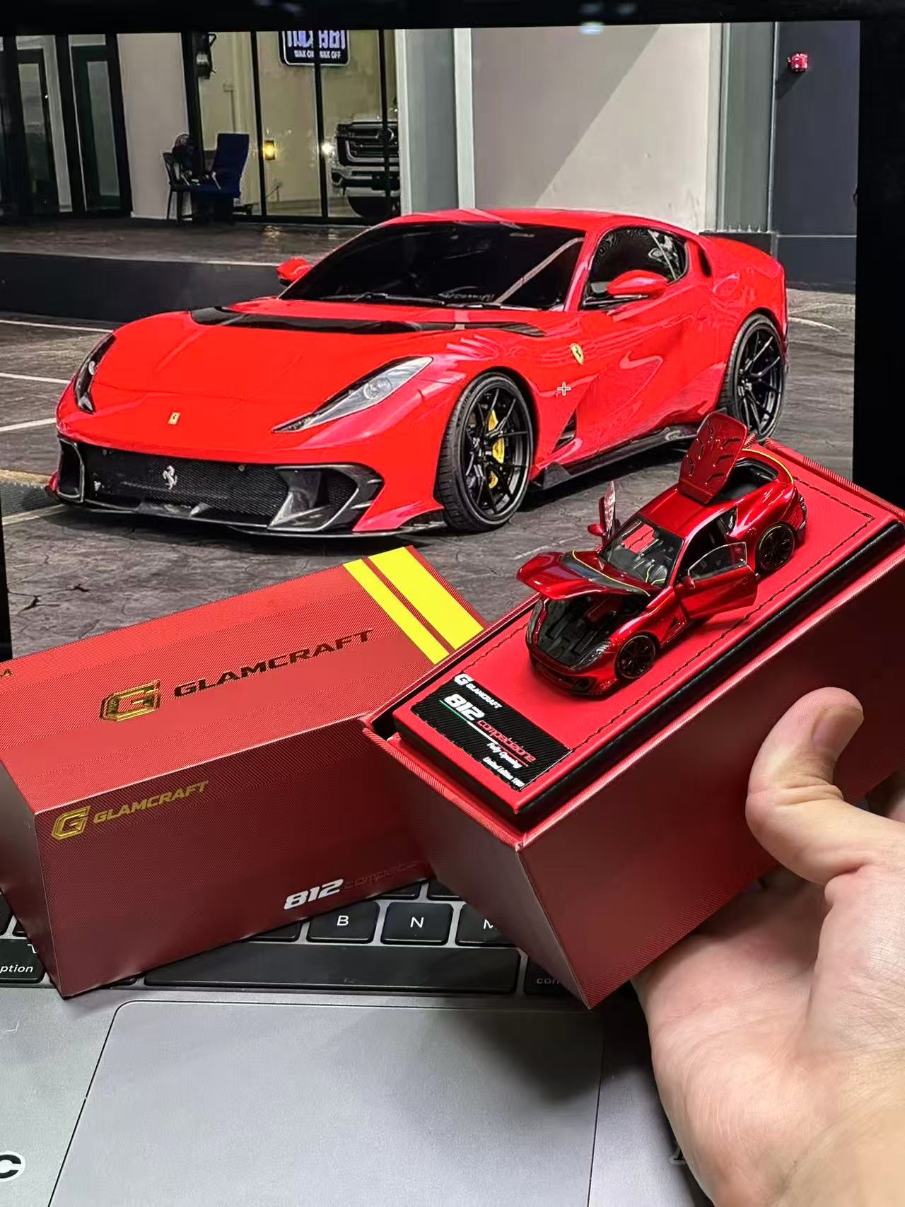 HH 1/64 フェラーリ 812c メタリックレッド&シークレットカラー Preorder] GlamCraft 1:64 Ferrari 812C Metallic Red – Horizon Diecast