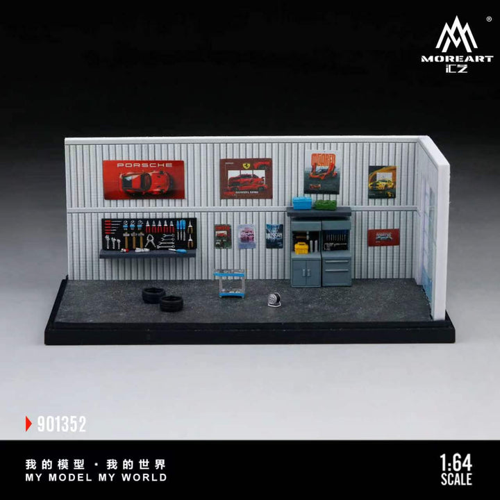 [Preorder] MoreArt 1:64 SCENE OF THE CAR REPAIR WORKSHOP MO901352