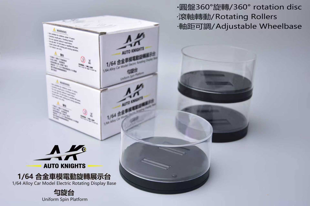 [Preorder] AUTO KNIGHTS · AK 1:64 Alloy Car Model Electric Rotating Display Base Uniform Spin Platform
