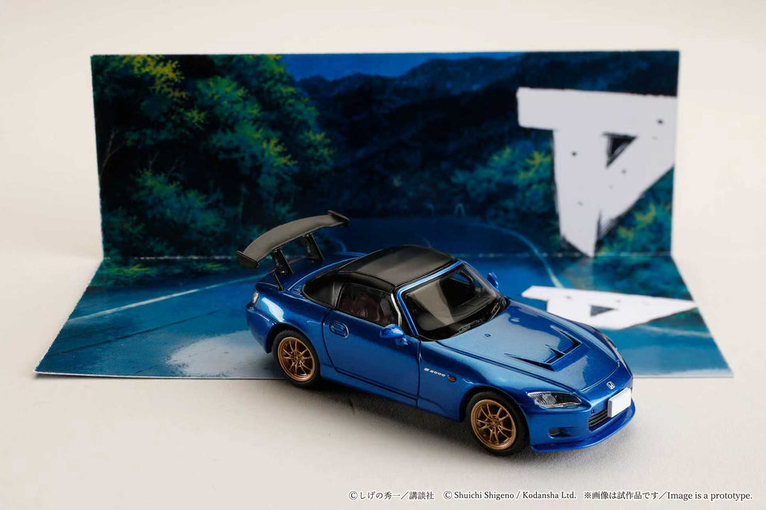 [Preorder] Hobby Japan 1:64 Honda S2000 Initial D Toshiya Joshima  VS Takumi Fujiwara Blue HJDMD012