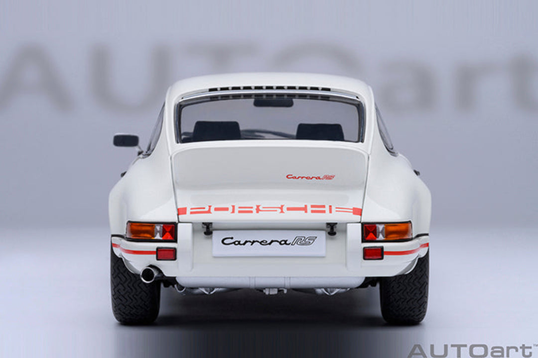 [Preorder] AutoArt 1:18 Porsche 911 Carrera 2.7 RS, GrandPrix White/Red Stripe 78030