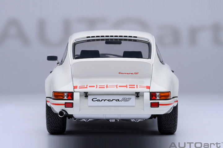 [Preorder] AutoArt 1:18 Porsche 911 Carrera 2.7 RS, GrandPrix White/Red Stripe 78030