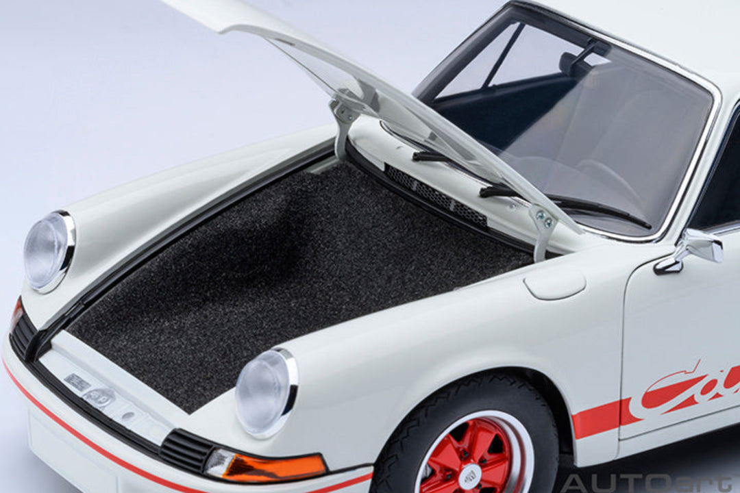 [Preorder] AutoArt 1:18 Porsche 911 Carrera 2.7 RS, GrandPrix White/Red Stripe 78030