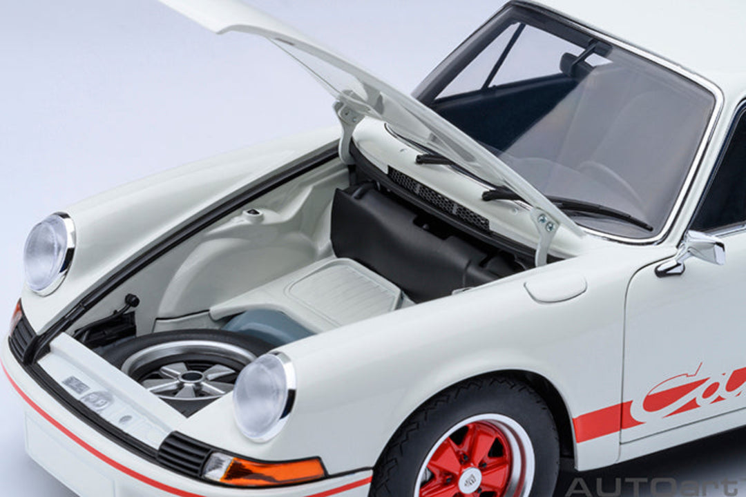 [Preorder] AutoArt 1:18 Porsche 911 Carrera 2.7 RS, GrandPrix White/Red Stripe 78030