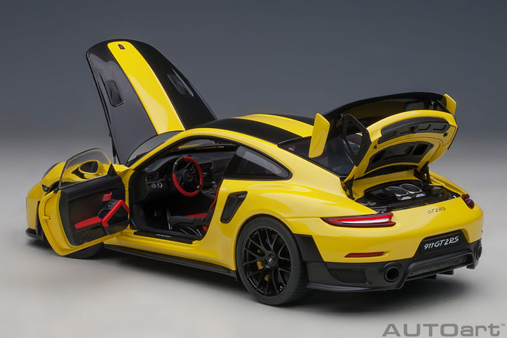 AUTOart 1:18 PORSCHE 911 (991.2) GT2 RS WEISSACH PACKAGE ( RACING YELLOW) 78172