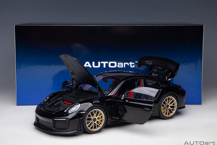 AUTOart 1:18 PORSCHE 911 (991.2) GT2 RS WEISSACH PACKAGE (Black) 78186