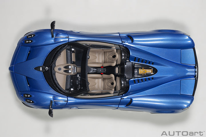 AUTOart 1:18 PAGANI HUAYRA ROADSTER (BLU TRICOLORE CARBON FIBER) 78286