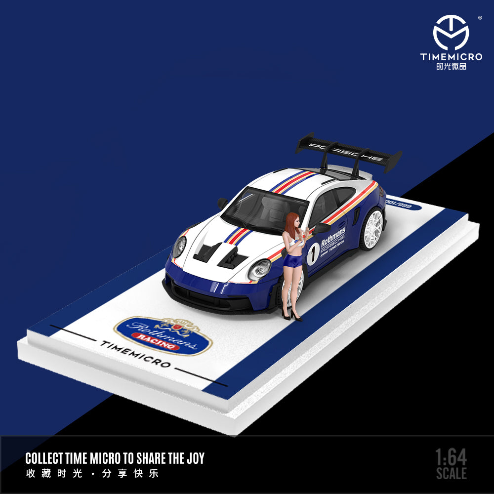 TimeMicro 1:64 992 GT3 RS/T1 Black Gold Trailer Set - AliExpress