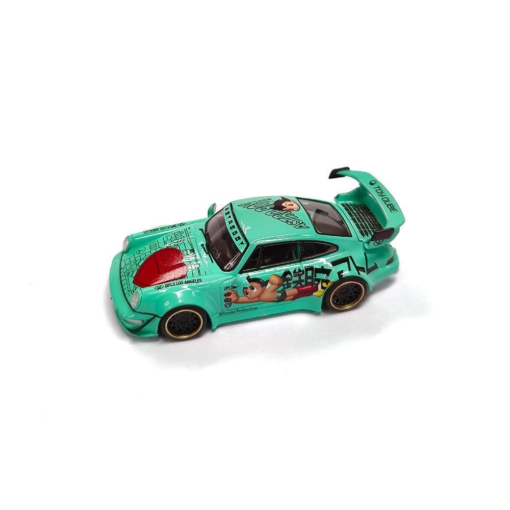 DPLS X TOYQUBE X ASTRO BOY 1/64 PORSCHE DIECAST - BLUE