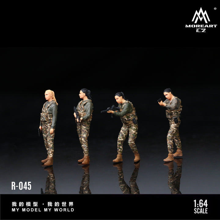 [Preorder] MoreArt 1:64 Special Forces Women's Doll Set MO223045