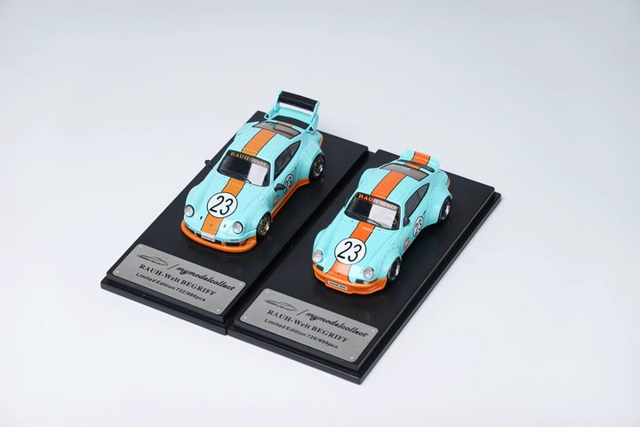 [Preorder] Model Collect 1:64 Porsche Rauh-Welt RWB930 Ducktail - Gulf (2 Versions)