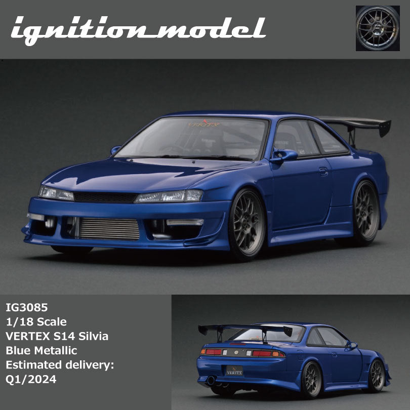 Ignition Model 1:18 VERTEX S14 Silvia Blue Metallic