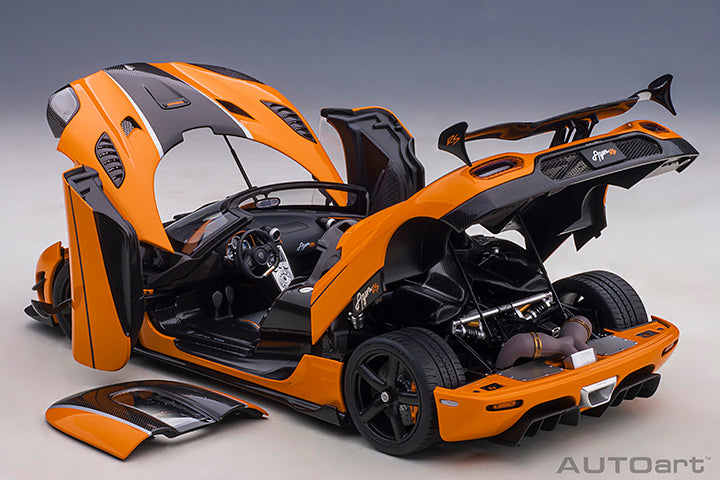 AUTOart 1:18 KOENIGSEGG AGERA RS (CONE ORANGE/CARBON BLACK/BLACK ACCENTS)