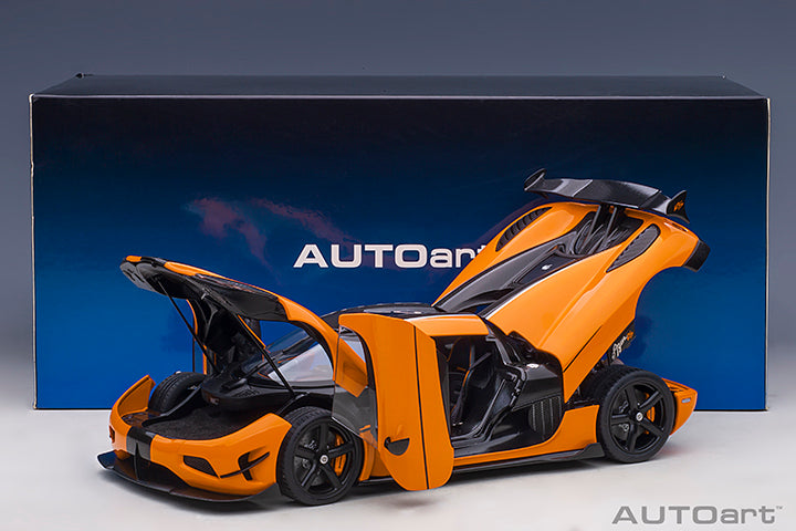 AUTOart 1:18 KOENIGSEGG AGERA RS (CONE ORANGE/CARBON BLACK/BLACK ACCENTS)