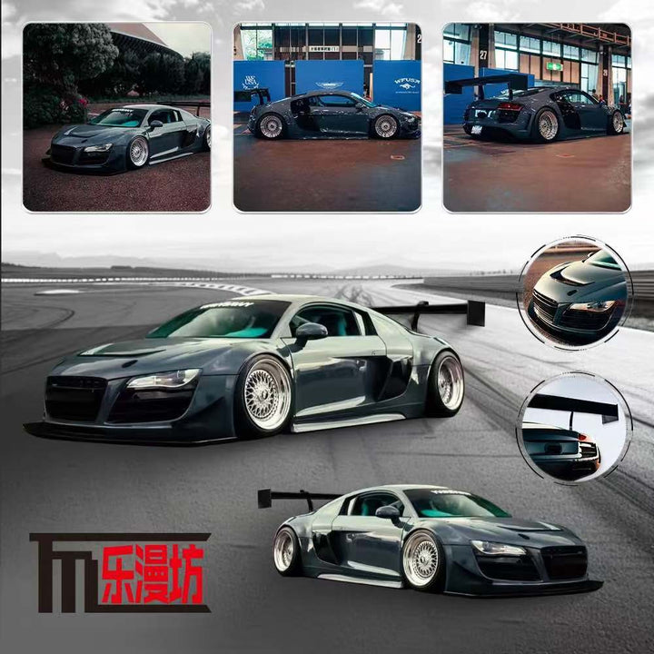 [Preorder] LMF Model 1:64 Audi R8 LMS ULTRA - Gray Blue