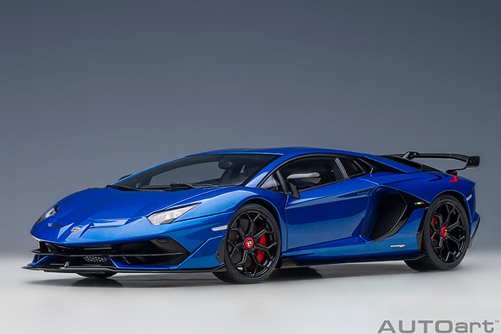 AUTOart 1:18 LAMBORGHINI AVENTADOR SVJ (BLU NETHUNS/METALLIC