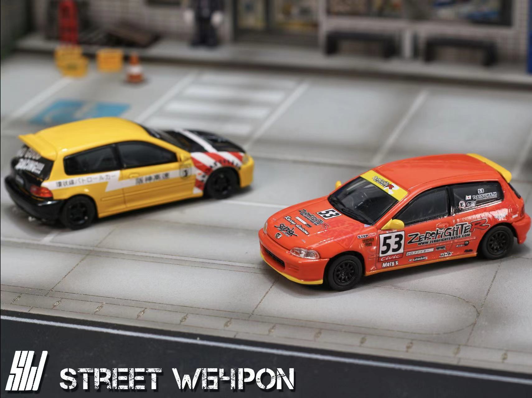 ミニカー 1/64 street weapon Civic Amazon | 1/64 Street Weapon CIVIC ホンダ シビック EG6 jdm