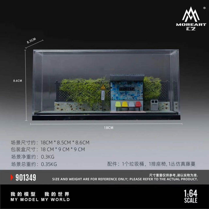 [Preorder] MoreArt 1:64 MANAMA CAFE SHOP JAPANESE CHECK-IN AREA SCENE MO901349