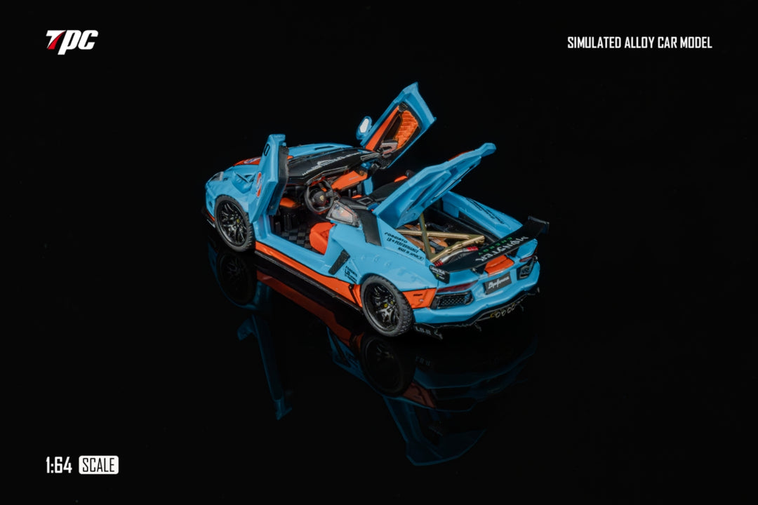 TPC x Rhino Model 1:64 Lamborghini LP720-4 Roadster Wide-Body Modified (2 Versions)