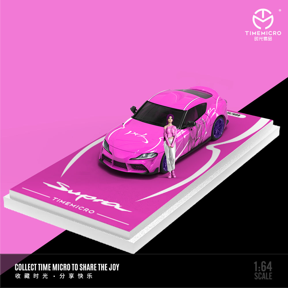 [Preorder] TimeMicro 1:64 Toyota A90 Pink Girl Livery (4 Versions)