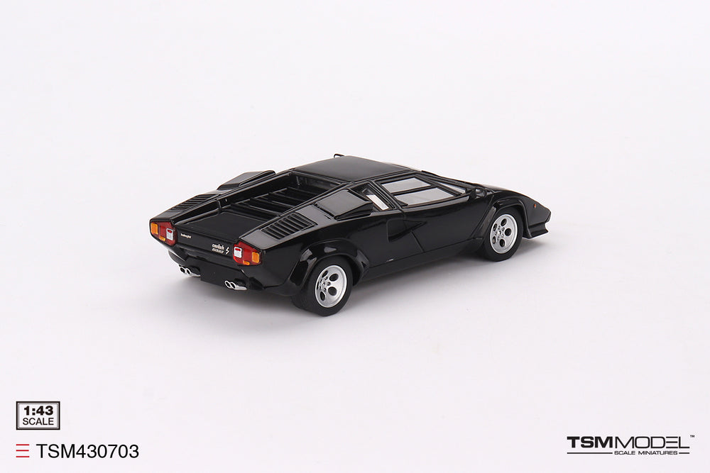 TSM 1:43 Lamborghini Countach 5000S Black TSM430703 Rear