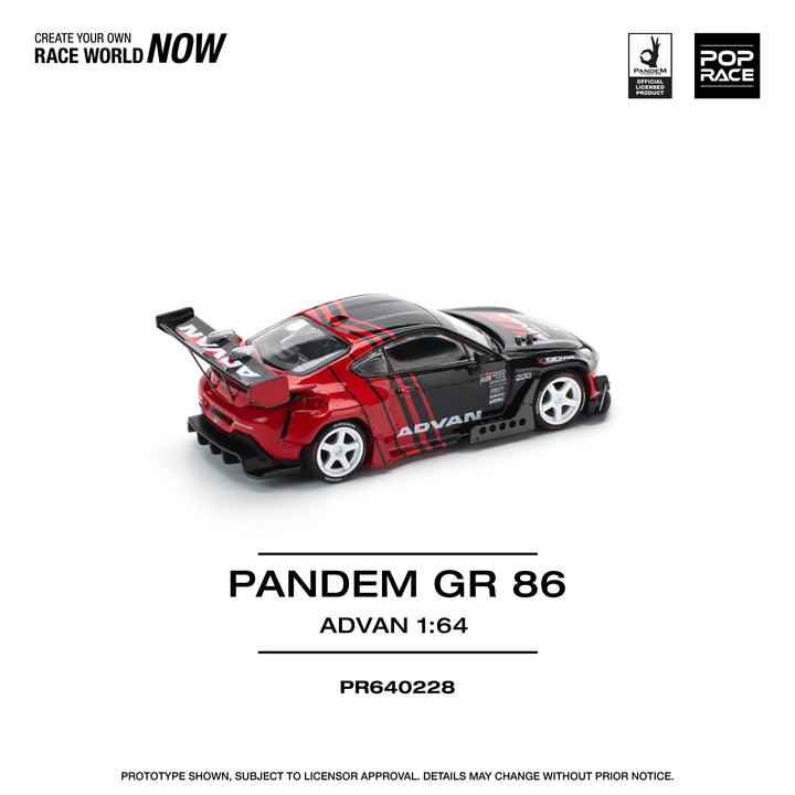 [Preorder] POPRACE 1:64  Pandem  GR86 - Advan PR640228