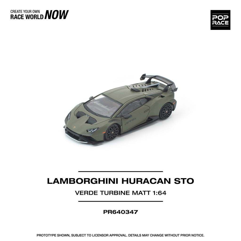 Preorder] POPRACE 1:64 LAMBORGHINI HURACAN STO VERDE TURBINE MATT