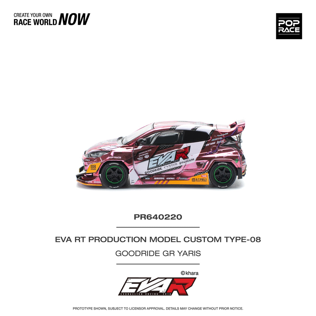 POPRACE 1:64 EVA RT PRODUCTION MODEL CUSTOM TYPE-08 GOODRIDE GR YARIS PR640220
