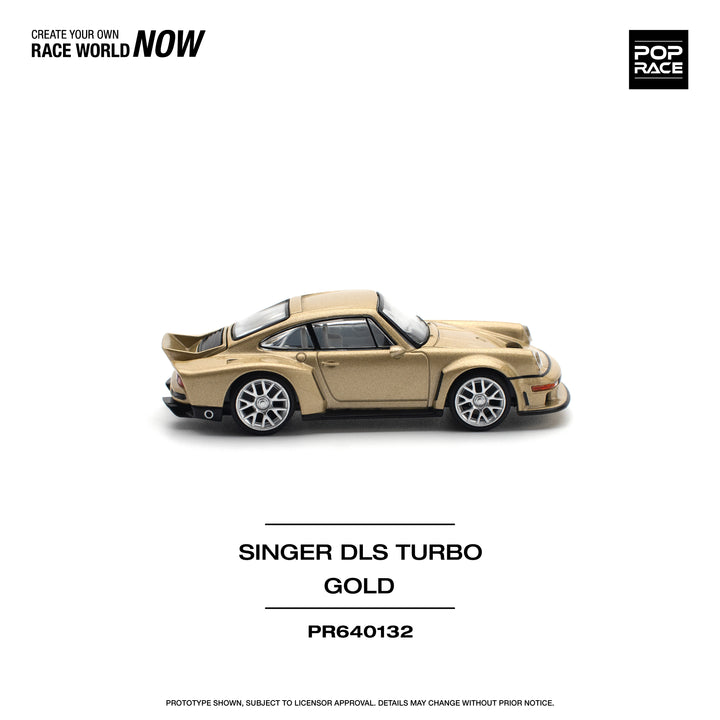 [Preorder] POPRACE 1:64 Porsche 911 SINGER DLS TURBO (ROAD) - GOLD PR640132