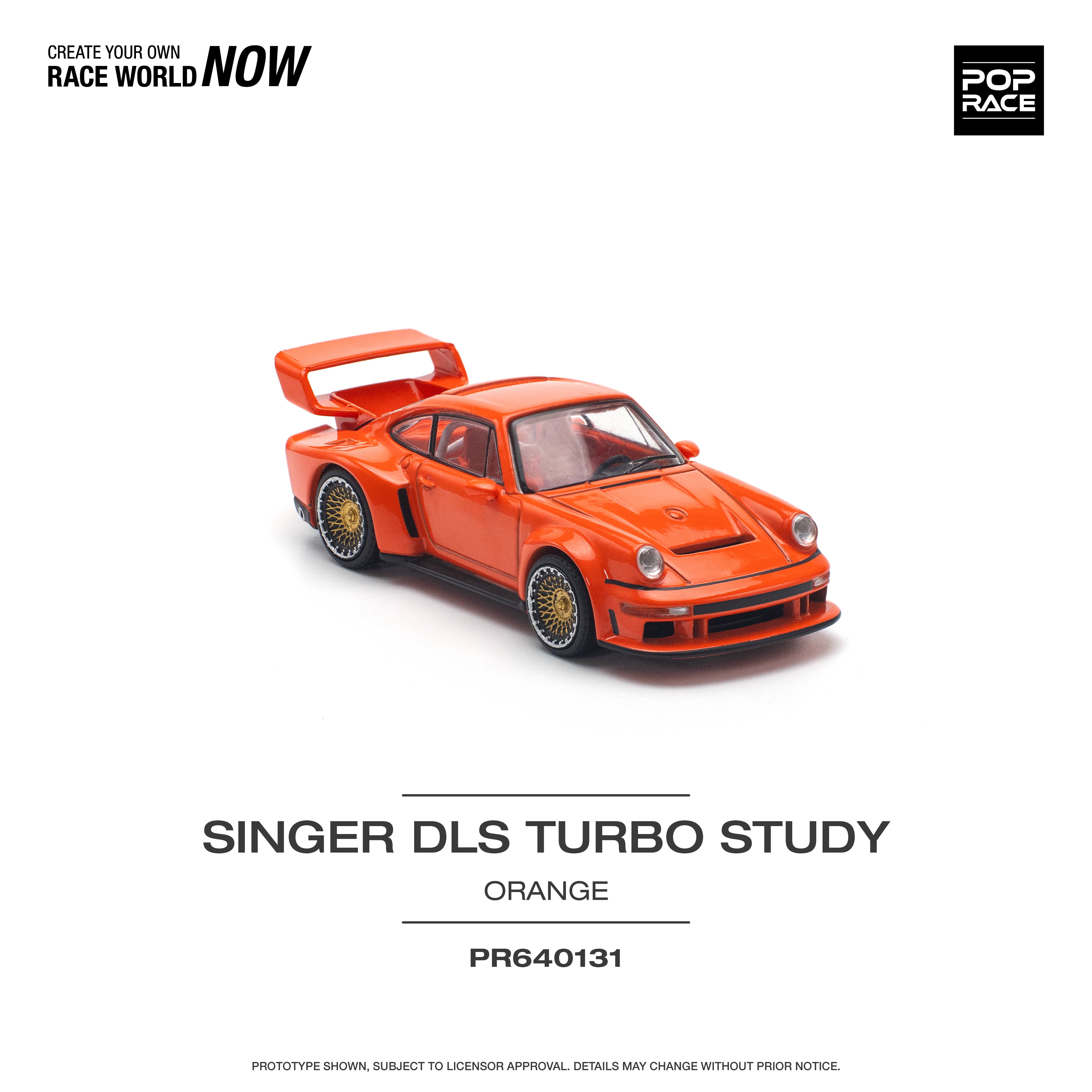 POPRACE 1:64 SINGER DLS TURBO (TRACK) ORANGE PR640131 – Horizon