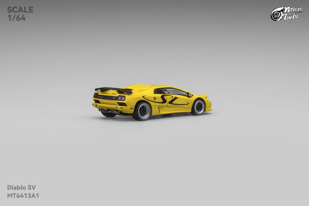 [Preorder] Microturbo 1:64 Custom Diablo SV - Metallic Yellow MT6413A1