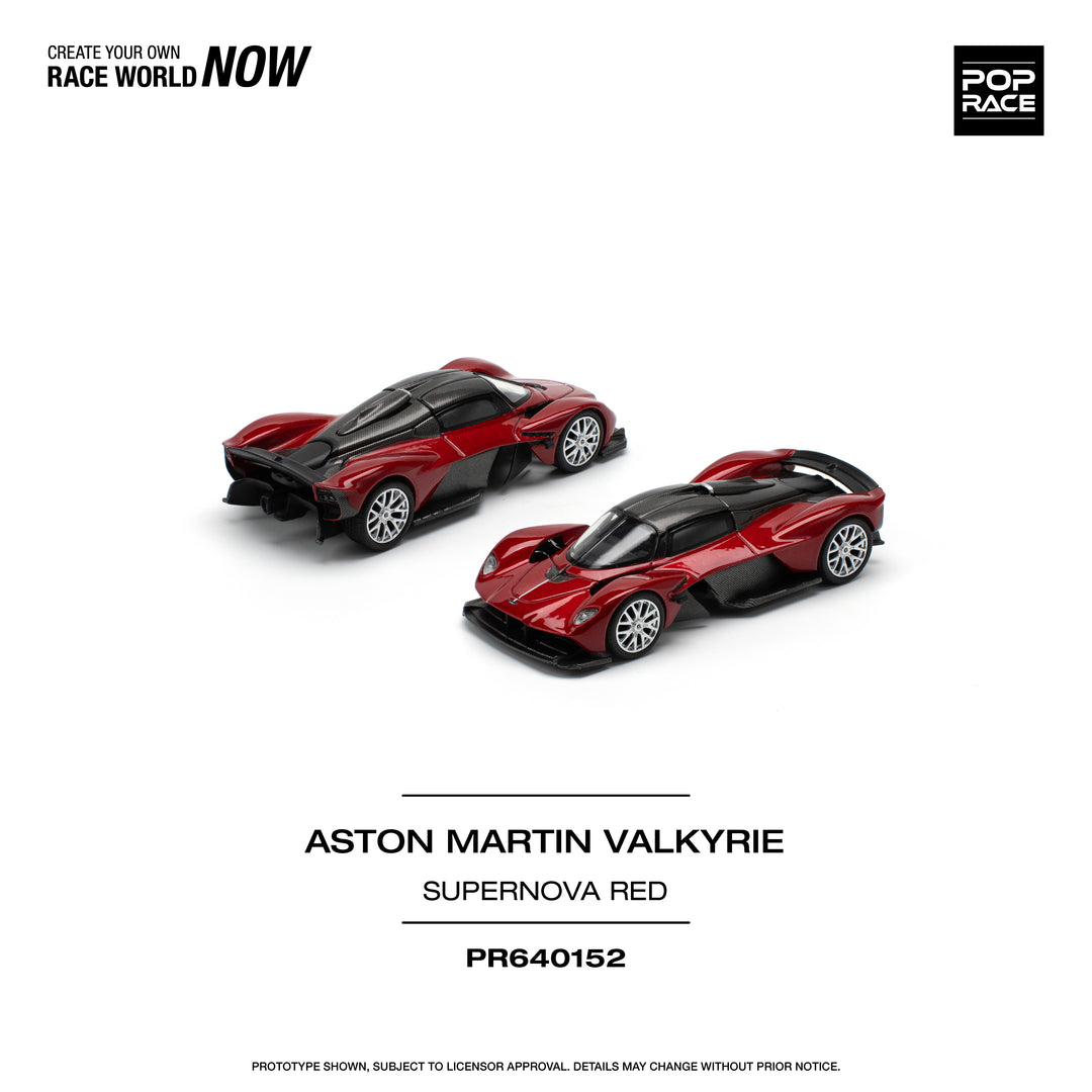 POPRACE 1:64 ASTON MARTIN VALKYRIE SUPERNOVA RED PR640152 – Horizon Diecast