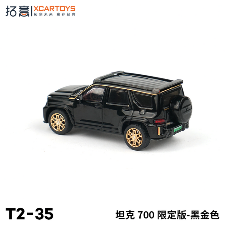 [Preorder] XCARTOYS 1:64 Tank 700 4x4 Limited Edition - Black/Gold