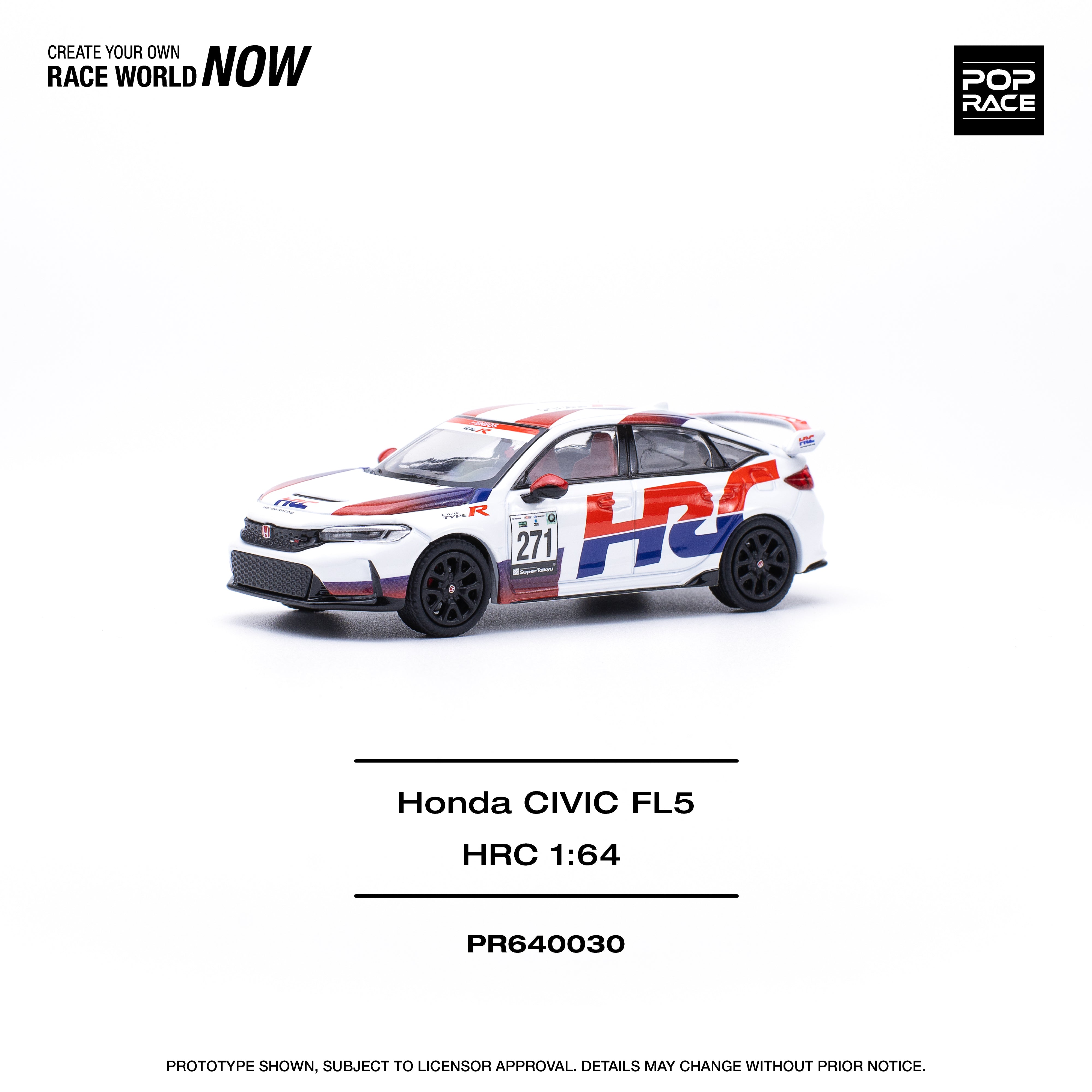 POPRACE 1:64 HONDA CIVIC TYPE-R (FL5) TCR - HRC PR640030 – Horizon