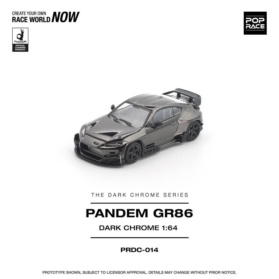 [Preorder] POPRACE 1:64 PANDEM GR 86 DARK CHROME PRDC014