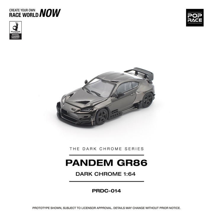 [Preorder] POPRACE 1:64 PANDEM GR 86 DARK CHROME PRDC014