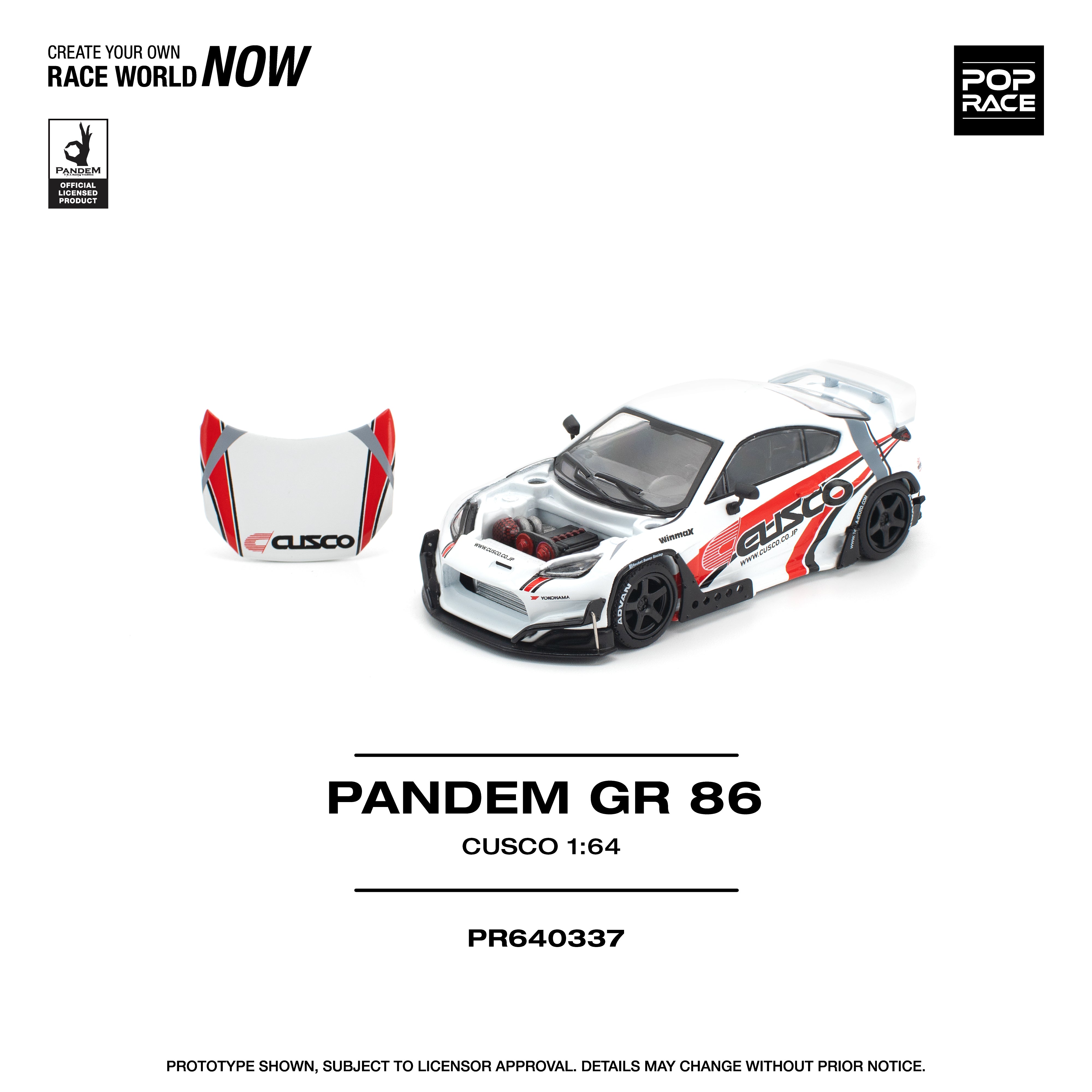 Preorder] POPRACE 1:64 Panden GR86 - Cusco PR640337 – Horizon Diecast