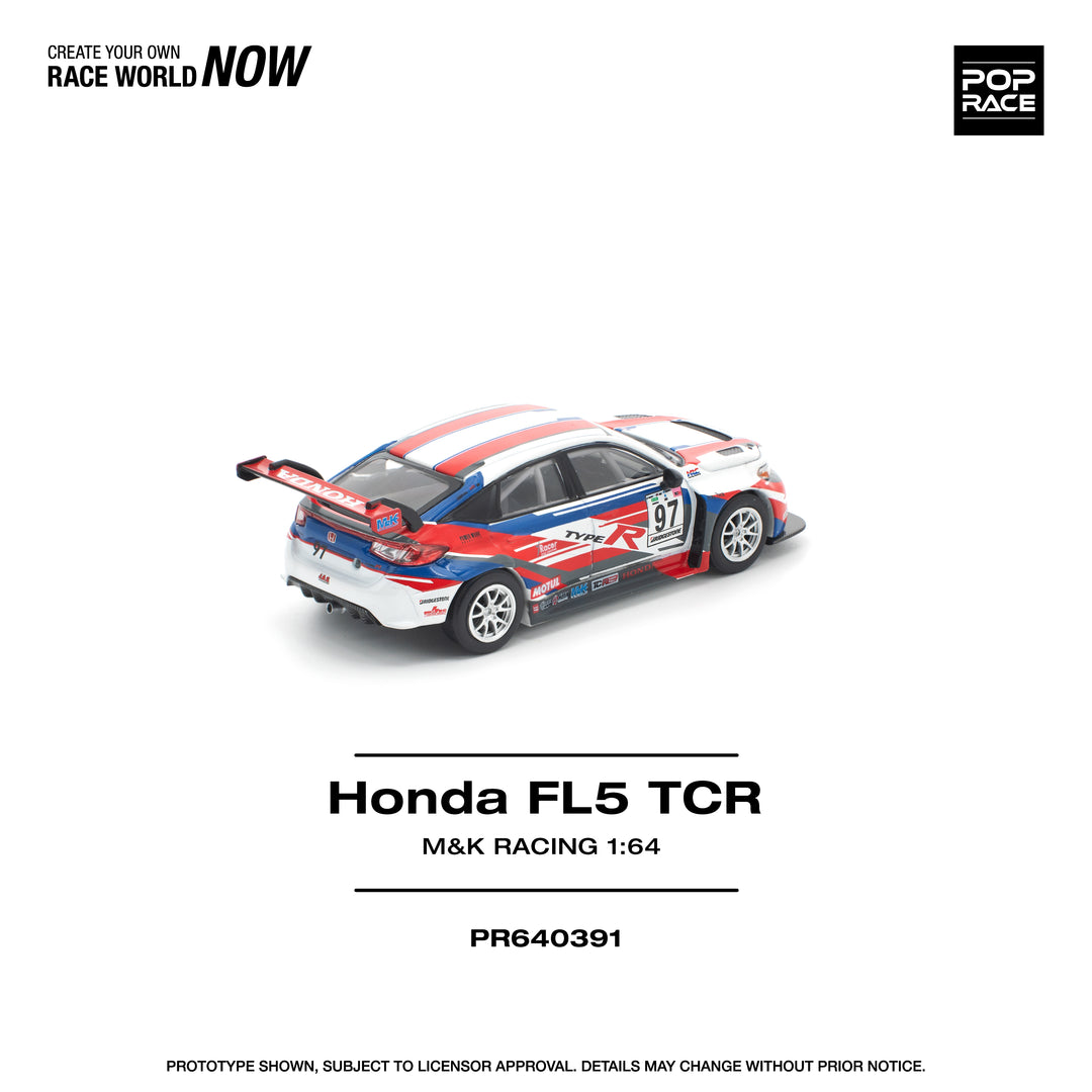 [Preorder] POPRACE 1:64 Honda Civic Type-R (FL5) TCR - M&amp;K Racing PR640391