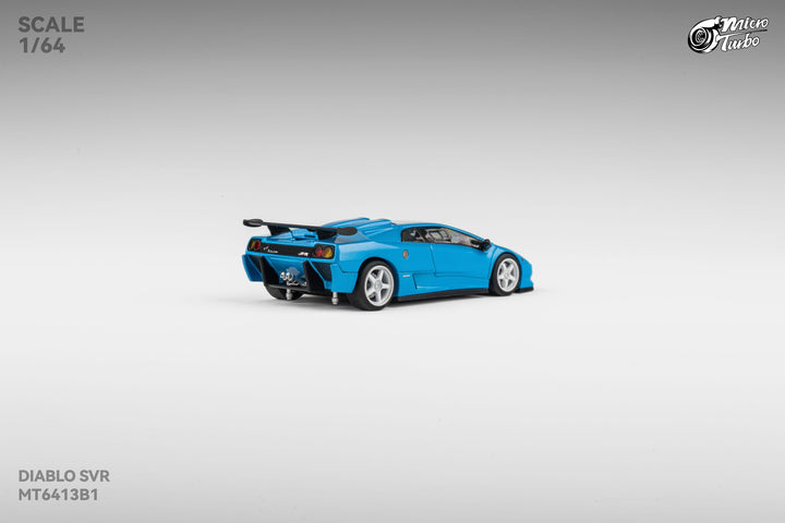 [Preorder] Microturbo 1:64 Lamborghini Custom Diablo SVR - Metallic Blue MT6413B1