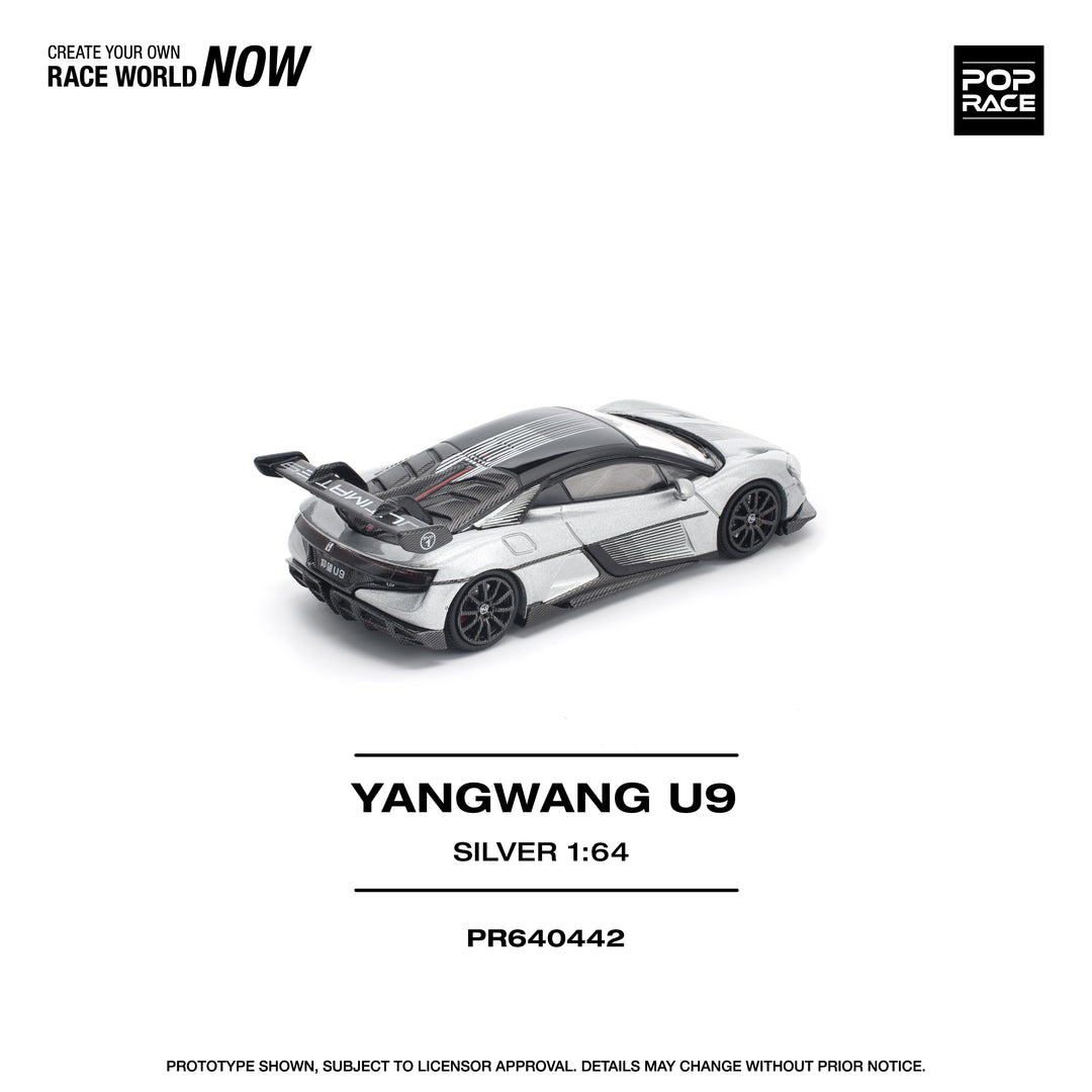 [Preorder] POPRACE 1:64 Yangwang U9 - Silver PR640442