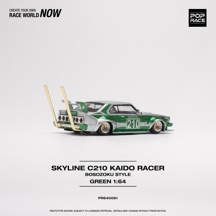 [Preorder] POPRACE 1:64 Skyline C210 Kaido Racer (BOSOZOKU STYLE)