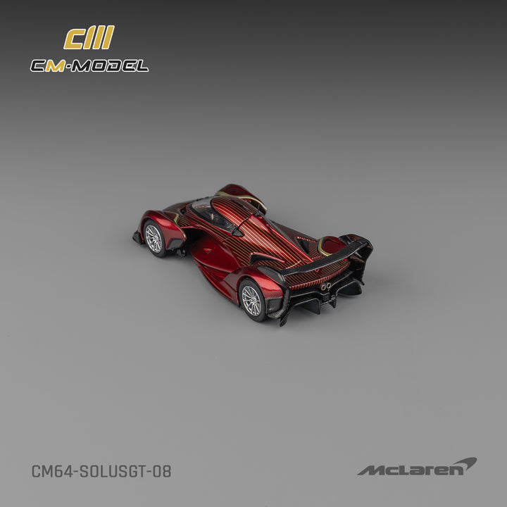 [Preorder] CM Model 1:64 McLaren SolusGT Metallic Red with Gold