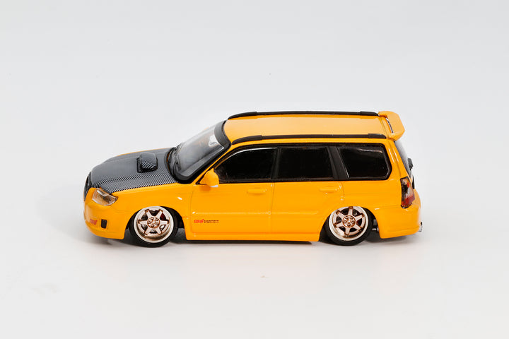 [Preorder] SHOOM64 1:64 Subaru Forester STi (SG) 2005 Yellow SHOOM-093-010