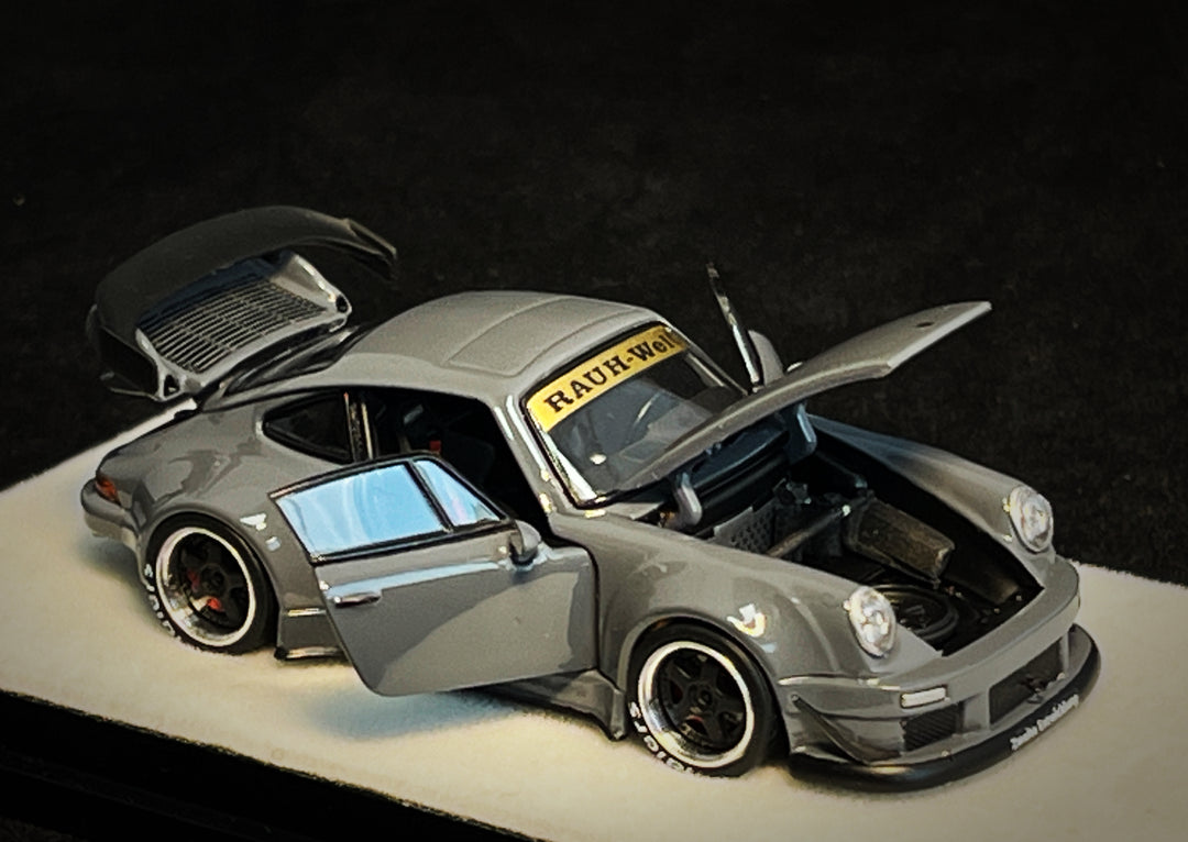 [Preorder] PGM 1:64 Porsche RWB 930 Cement Grey (2 Versions)